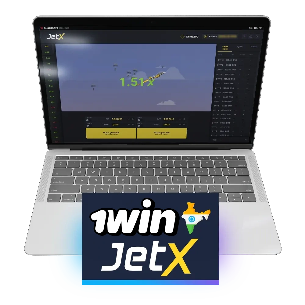 Experience the atmosphere of unpredictability with JetX at 1win.